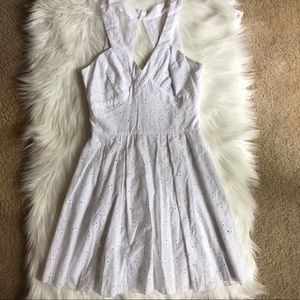 White embroidered dress
